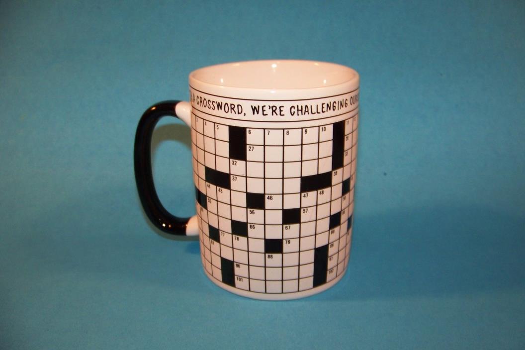 Unemployed Philosophers Guild Crossword Puzzle Mug