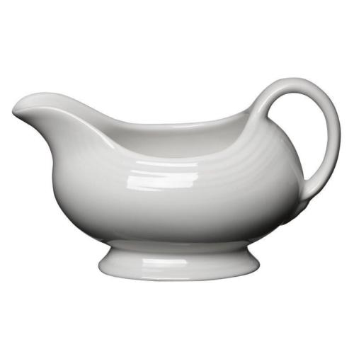 GRAVY BOAT 18.5 Oz. Microwave Dishwasher Safe Serveware Porcelain White Finish