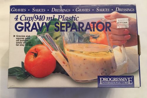 Progressive International Corp. 4 Cup/940ml Plastic Gravy Separator