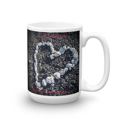 Coral Heart Coffee Mug