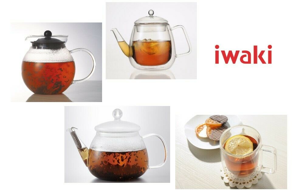 Double Layer Heat Resistant Glass Tea Pot By Iwaki Japan Air Mug jumping tea pot