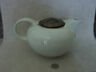 Decorative teapot stoneware beige brown design