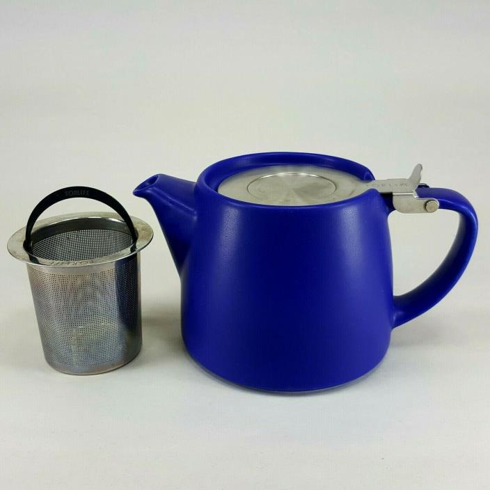 Teavana Forlife Infuser Teapot 18 oz Blue Modern For Life