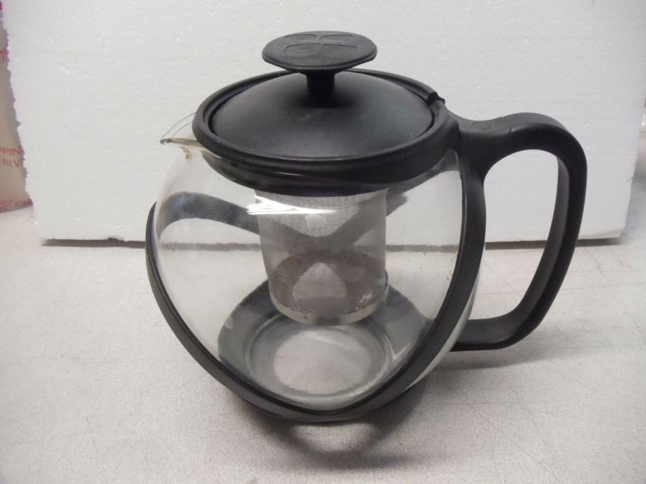 Glass Tea Pot With Removable Loose Leaf Infuser