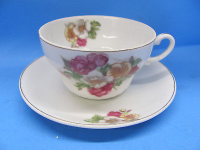 Antique Prim Rose Patterned Japan China Tea Cup & Saucer- China Tea Set
