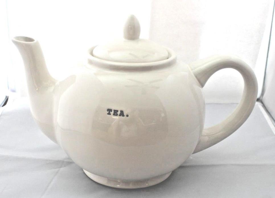 NWT Rae Dunn Magenta Typewriter Ceramic Tea Teapot Tea Pot
