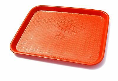 New Star Foodservice 26931 Fast Food Tray, 10 by 14-Inch, Orange, Set of 12