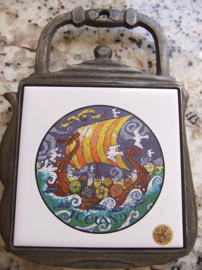 Villeroy & Boch Iron & Tile Teapot Tea Trivet ICELAND Dated 2000 - Solarfilma