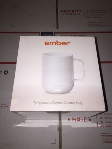 Ember - Temperature Control Heated  Ceramic Travel Mug 10oz White