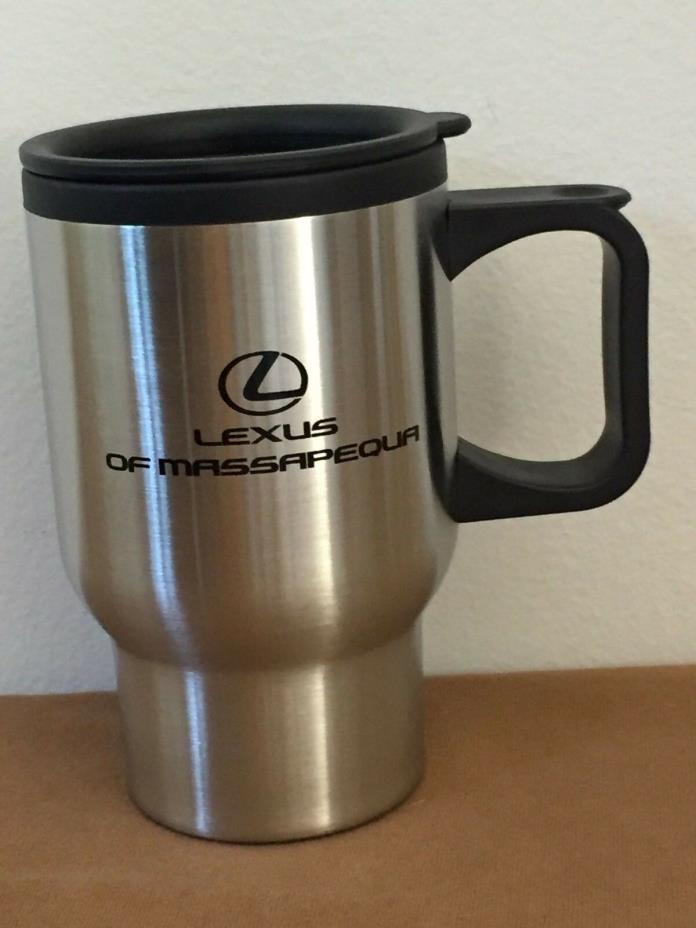 Lexus  Silver  Stainless  Travel Cup Mug