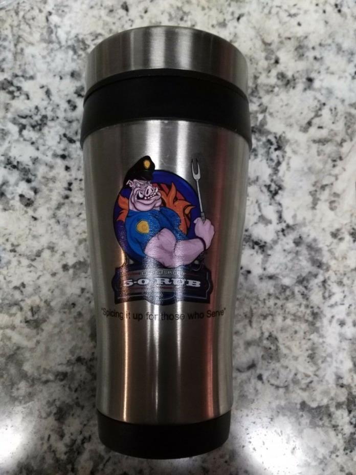 Code 3 Spices 5-0 Rub Metal Travel Coffee Tea Insulated Thermos Mug Promo Cup!