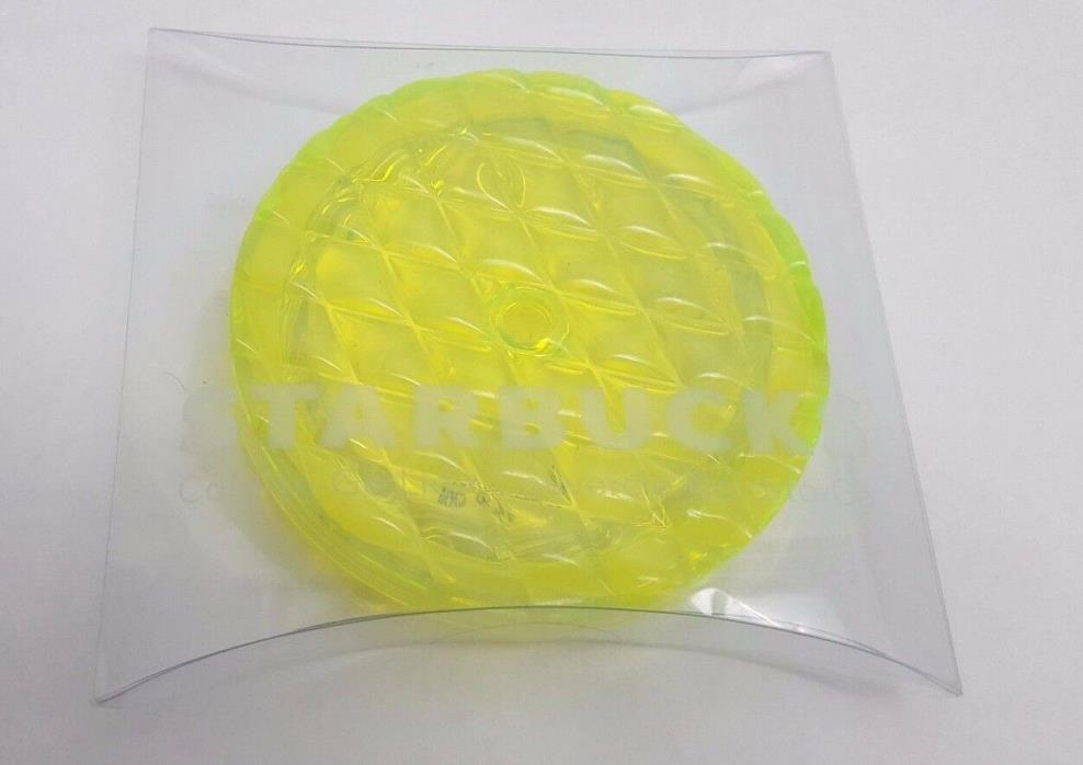Starbucks Cold to Go Clear Yellow Replacement Lid NEW