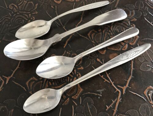 Vintage Flatware Spoons Child Silverware Canadian Airlines Infant Baby Feeding