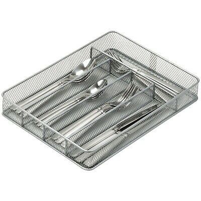 HONEY-CAN-DO(R) KCH-02154 Honey-Can-Do(R) 5-Compartment Steel Mesh Cutlery Tray