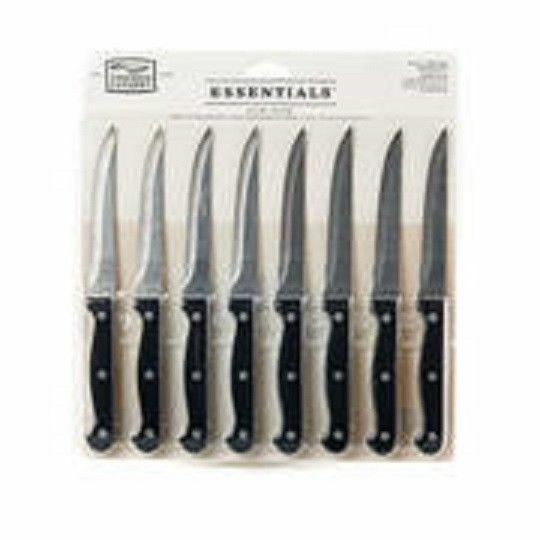 Chicago Cutlery 8pc Essentials Serrated Stainless Steel Steak Knife Set