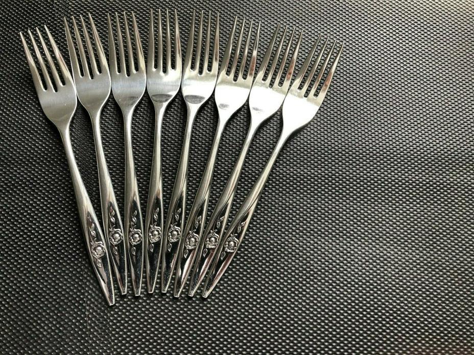 Set of 8 Dinner Forks 7-1/4