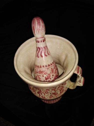 Decorative Mortar And Pestle Made In Italy