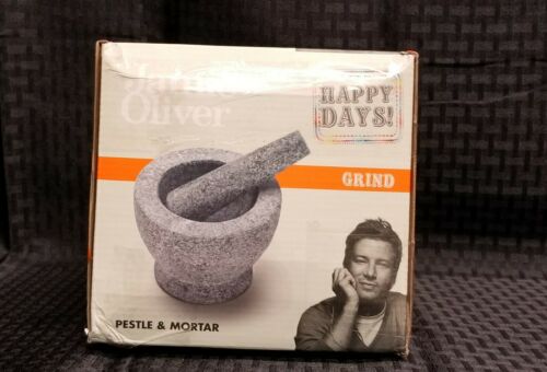 JAMIE OLIVER Mortar and Pestle, Unpolished Granite, 6 Inch