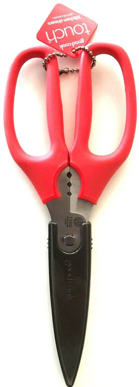 Bradshaw~Good Cook ~ Kitchen Shears with Protective Cover ~ New ~ Free Shipping