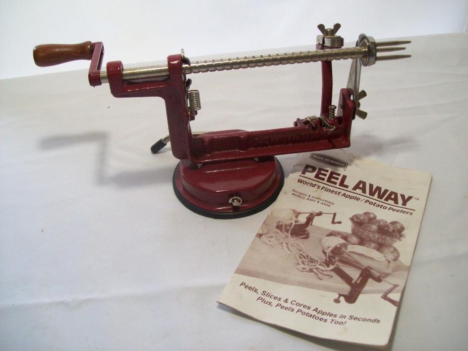 Peel Away Apple / Potato Peeler by Back to Basics with Instruction Booklet