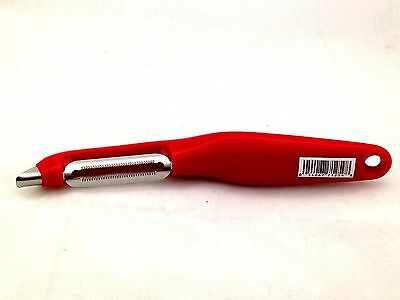 Zyliss Soft Skin Peeler Red serrated edges peels Fruits and Vegetables