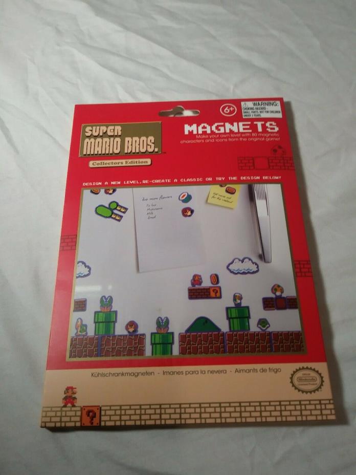 Nintendo Super Mario Bros Collectors Edition Magnets 80 Characters NES New