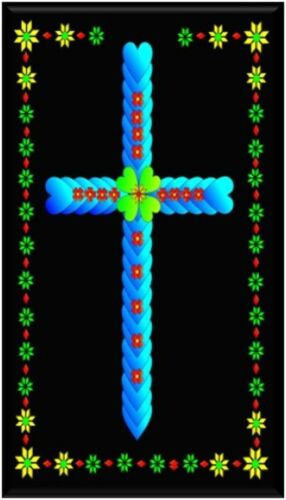 Christian Religious Cross with Clovers Refrigerator Magnet | MADE IN USA