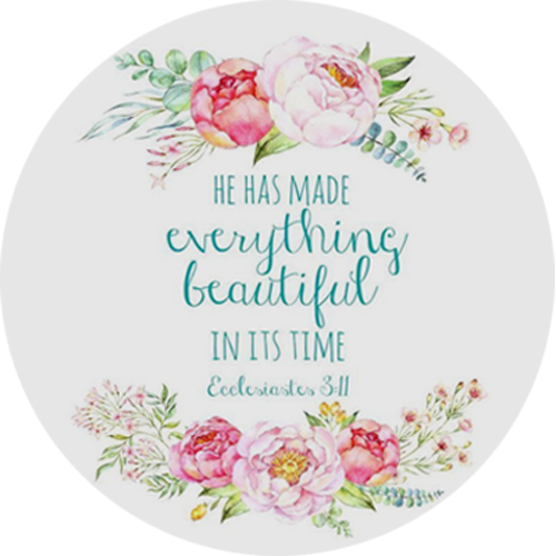 Inspirational Religious Fridge Magnets - 2 1/4 Inch - 6 Designs Available