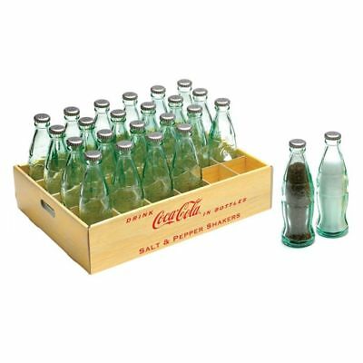 1 - Mini Coca Cola Bottle Salt -n- Pepper Set Classic Retro Glass Vintage Style