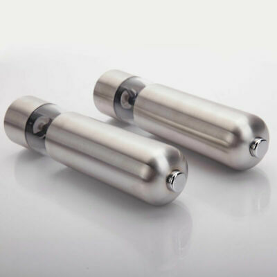 2 PCS Stainless Steel Pepper Mills Salt Grinder Automatic Electric Kitchen Tools