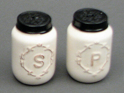 White Ceramic Mason  Canning  Jar Salt and Pepper Shaker Set  Young's Country