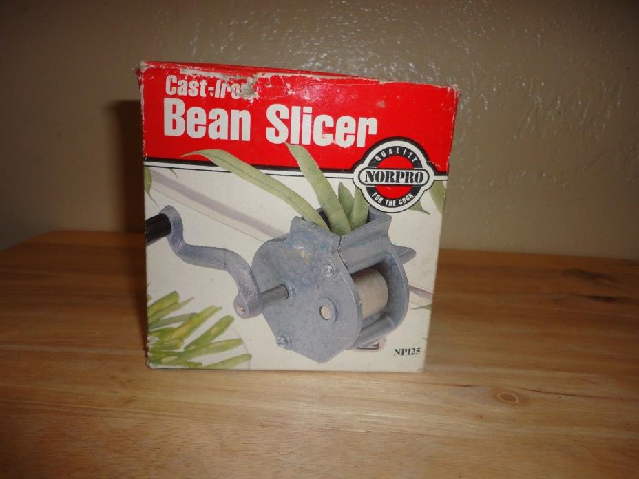 Norpro Cast Iton Bean Slicer - Clamps to Counter or Table