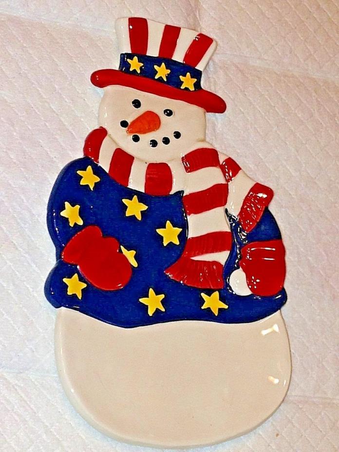 CHRISTMAS SNOWMAN SPOON REST