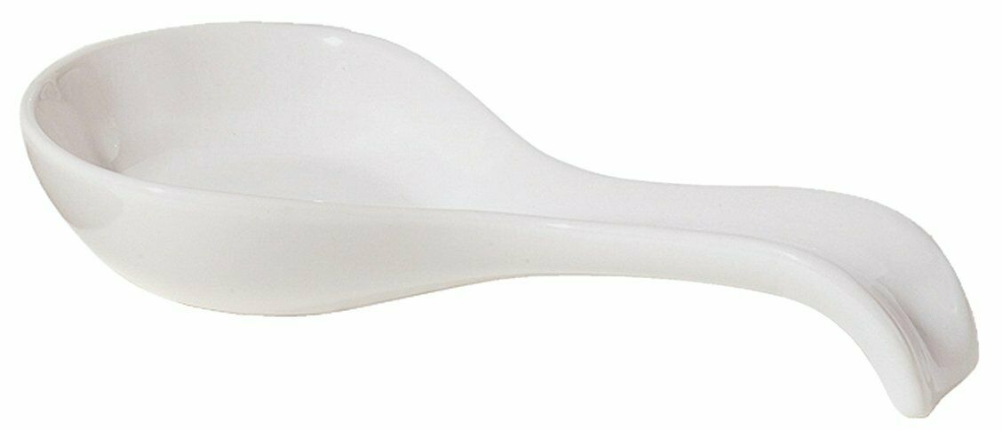 Oggi White Ceramic Spoon Rest