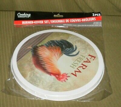Cooking Concepts Oven Stove Burner Cover Set of 2 New Sealed c