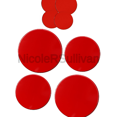 Reston Lloyd Electric Stove Burner Covers, Set of 4, Red