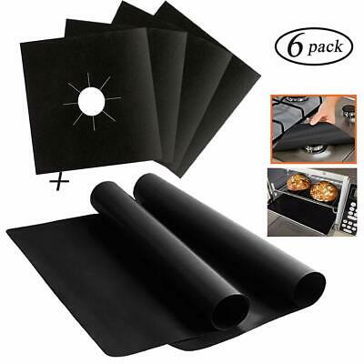 Stove Burner Covers And Oven Liner Set Reusable Gas Range Protectors Stovetop Of
