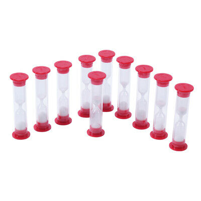 1 MINUTE SAND TIMERS SET OF 10