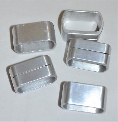 (Set of 5) Ikea Napkin Rings with Place Card Holders Silver SPALT