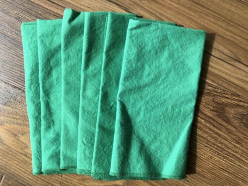 Six Green Cloth Napkins