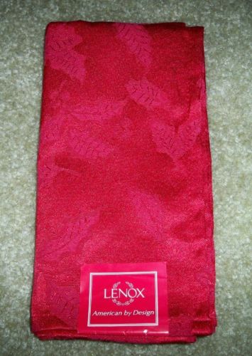 NEW Lenox 7131 RED Holiday HOLLY DAMASK Napkin~Originally $12~LAST ONE!
