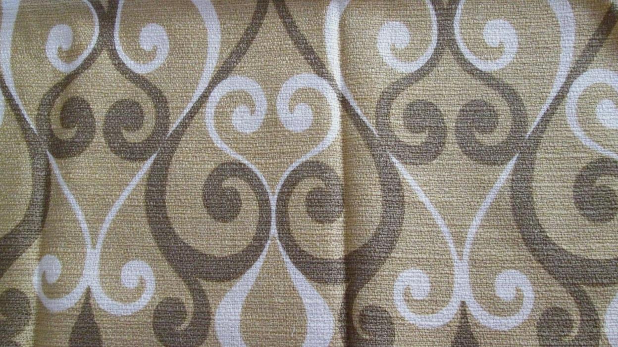 Lot of 12 Mid Century Pattern Gold Brown Cloth Napkins 16