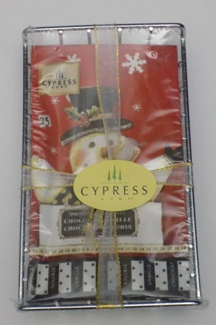 NEW Cypress Home Snowman Christmas Napkin Gift Set
