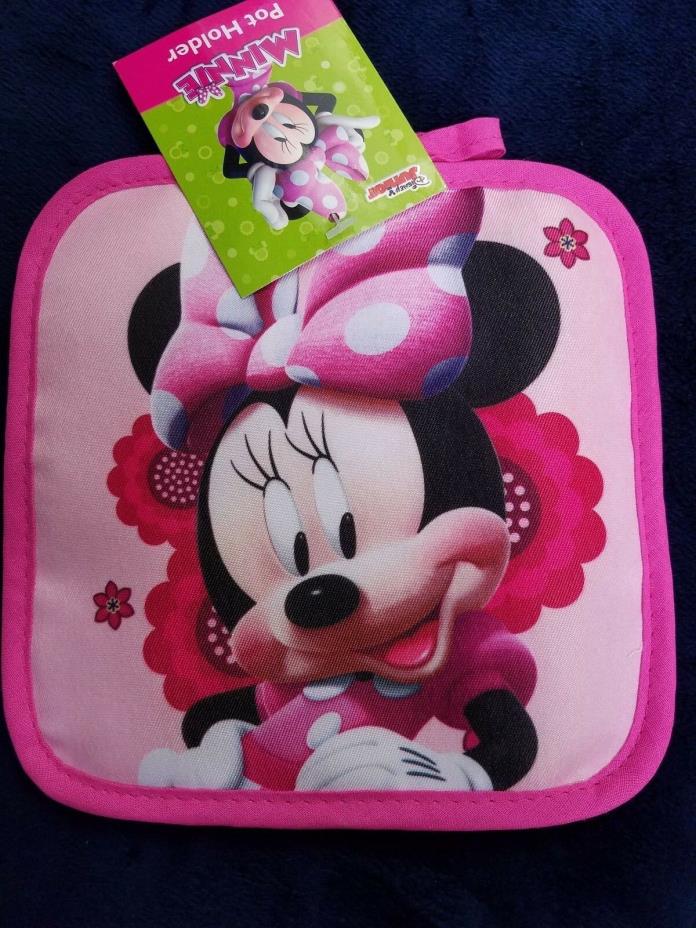 Minnie Mouse Kitchen Pot Holder 7 In By 7 In Polyester Pink