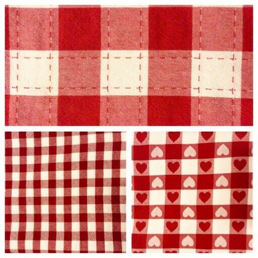 Three (3) NICE Red & White Bistro Farmhouse Check Plaid Cotton Tablecloths