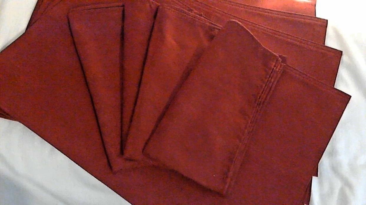 Burgundy Faux Suede Placemats,(4) NEW Pier One, Napkins,20