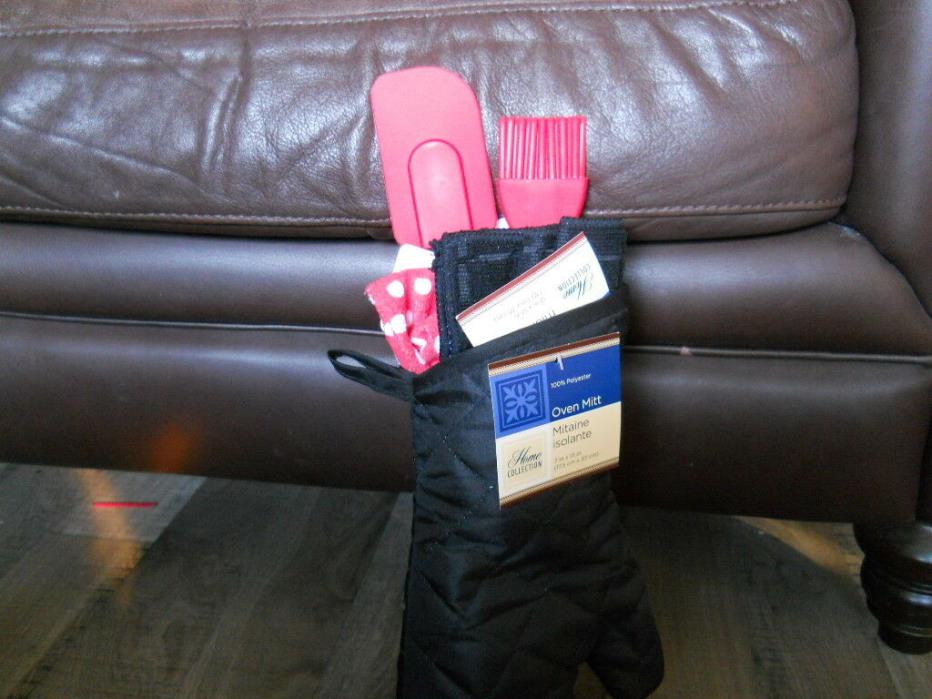 7 NWT Mainstays Watermelon Seeds Cotton Kitchen Gift Dish Towels Oven Mitt Set