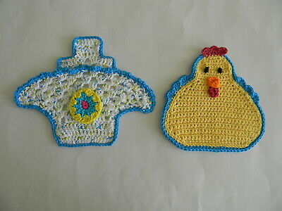 oh JOY! Easter Handmade Crochet Dishcloths Cotton 