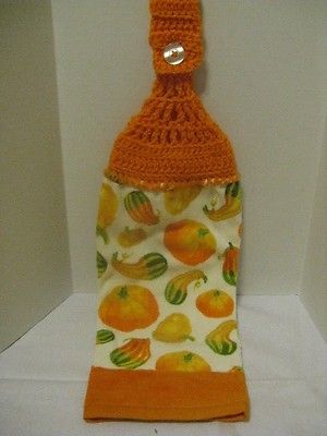 Fall Crochet Kitchen Towel ~ **Gift Idea