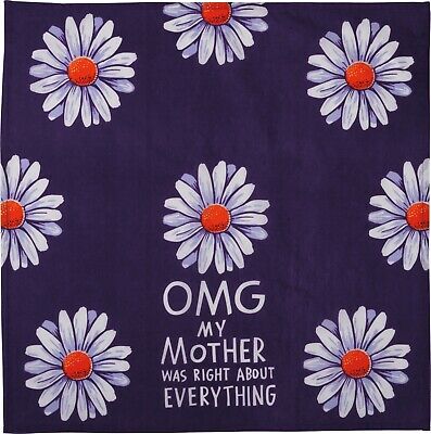 OMG My Mother Was Right About Everything Purple Daisies Kitchen Dish Towel